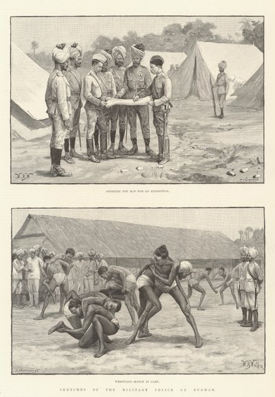 Sketches of the Military Police of Burmah by William Barnes Wollen